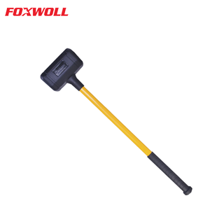 Manico in ferro bianco martello a colpo morto manico in tubo d'acciaio martello a slitta in gomma - Product Image 1