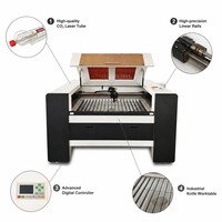 Machine de gravure et de découpe laser CO2 industrielle professionnelle 60W 80W 100W avec contrôle Ruida 6445G 6090