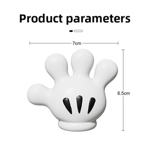 Bonito soporte de plástico con forma de palma para cepillos de dientes con ventosa, organizador de baño y aseo, adorno de almacenamiento sin perforaciones - Product Image 4