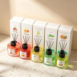 Wholesale Custom Logo Reed Luxury Home Fragrance Aromatherapy Oil <strong>Diffuser</strong> <strong>with</strong> Rattan <strong>Sticks</strong> for Hotel Spa Gift OEM Packaging - Product Image 1