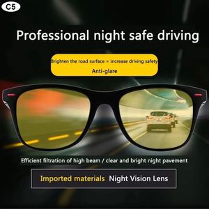 Lunettes de soleil polarisées avec monture PC et logo personnalisé pour hommes, idéales pour le sport en extérieur, vision de jour et de nuit, lunettes de conduite et de vision nocturne pour hommes - Product Image 2