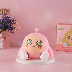 Egg Silicone Night <b>Light</b> Tap Control Multicolored LED Bedside Lamp For Kids Birthday Gift - Product Image 2
