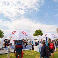 Gazebo d'air gonflable de fête d'événement auvent extérieur tente hermétique publicité dôme tente gonflable