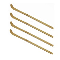 ESTICK Set de cuillères en bambou faites à la main pour la cérémonie du thé et du matcha Logo personnalisé Cuillère longue écologique Service à café et thé de style japonais