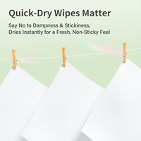 Unifree OEM ODM – Lingettes humides jetables sans peluches, format de poche, pour l'hygiène quotidienne personnelle