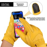 Gants de moto en cuir de mouton, doigts entiers, compatibles écran tactile, certifiés CE, antidérapants, course tout-terrain, fermeture à boucle, unisexe, OEM