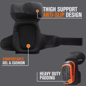 Genouillères robustes, protection anti-impact à coque dure avec coussin en mousse EVA, genouillères de chantier pour la pose de revêtements de sol et la pose de carrelage - Product Image 2