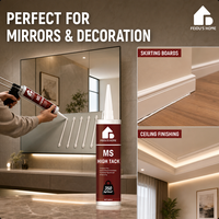 Feidu's Home MSSealant |   Dapat Dicat, Tidak Mengotor untuk Permukaan Batu, Ramah Lingkungan & Tahan Jamur, Untuk Penggunaan Interior