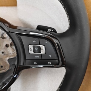 พวงมาลัยหนังแท้ OEM สำหรับรถยนต์ VW <span class=keywords><strong>Golf</strong></span> <span class=keywords><strong>R5</strong></span> R7 MK6 MK7.5 Tiguan GTD TCR CC Beetle Caddy - Product Image 6
