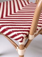 Fauteuil de salon d'extérieur en aluminium avec tissage Teslin, couleur personnalisée, aspect rotin, pour patio, jardin, café