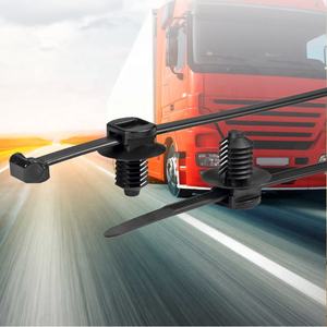 100 pièces/sac Serre-câbles en nylon autobloquants pour automobile, type 'Split Fir Tree Head', 3.6*200mm, 4.8*200mm, 8 pouces - Product Image 2