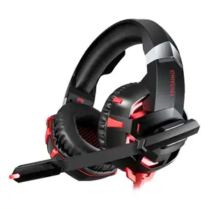 ONIKUMA K2 Pro Headset Gaming Corsair, Headset Gaming 7.1 Suara Surround untuk PS4 Xbox One