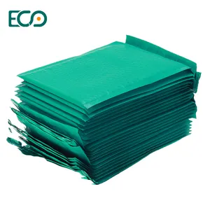 In Stock Green 9x12 Big Fancy Self Seal Costume Waterproof Poly Envelope Mailing Plastic Bubble Mailer For Shipping