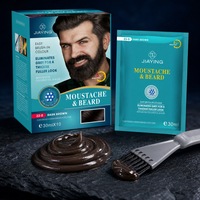 Crème colorante permanente pour barbe et cheveux HALAL 30ml*3, qualité supérieure, formule à base de plantes sans ammoniaque, couvre les cheveux gris pour tous types de cheveux
