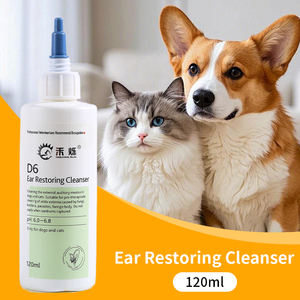 Solusi pembersih telinga Herbal alami mewah untuk anjing dan Cats-200mL, persediaan pengobatan infeksi & bau, mudah digunakan - Product Image 2