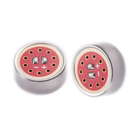 Microphone à condensateur électret (ECM) unidirectionnel 16*6.3mm avec plaques de soudure, noyau de microphone haute stabilité pour microphone de conférence