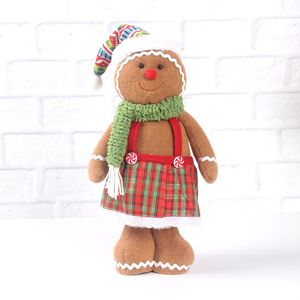 Muñeco Navideño Retráctil de Hombre de Jengibre con Gorro de Chef de Tela para Decoración de Escaparates, Embalaje al por Mayor Disponible - Product Image 5