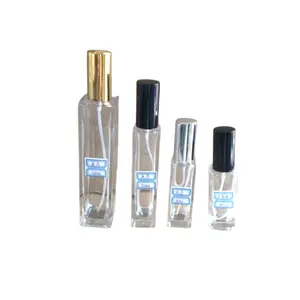 30ml 50ml 85ml 100mL Forma tubular Botella de perfume vacía esmerilada transparente de lujo con rociador de bomba