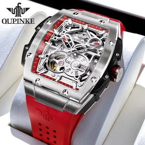 Montre-bracelet automatique originale OUPINKE 3213 pour homme, montre mécanique de luxe haut de gamme, chronographe ajouré, étanche - Product Image 1