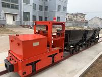 Locomotive minière à batterie montée sur rail, locomotive minière à batterie pour le transport de matériaux