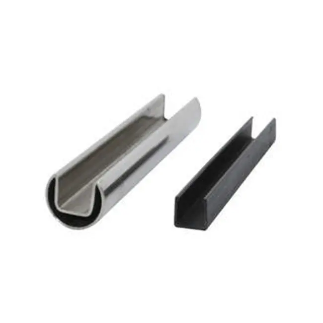 Most Popular Decorative 201/304/316 Stainless Steel Slot Groove U Tube /Pipe For U Channel Glass Railing