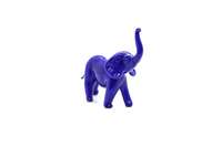 Indische Handgefertigte Geblasene Künstlerische Blaue Glas-Elefantenfigur Tier Feng Shui Geschenk Dekoration für Weihnachten Halloween