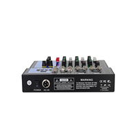 Console de mixage audio professionnelle portable avec interface USB, lecture numérique MP3, 4 canaux, pour performances et streaming en direct