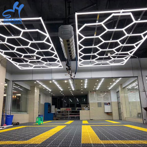 ไฟรังผึ้ง6เหลี่ยมสำหรับล้างรถมืออาชีพ,รังผึ้งไฟ Led ต่อได้สำหรับตกแต่งร้านล้างรถ - Product Image 3