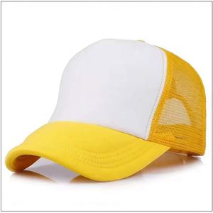 หมวกเบสบอลผ้าฝ้ายสำหรับผู้ใหญ่ 10 สี ออกแบบเองได้ สำหรับการพิมพ์แบบระเหิดด้วยความร้อน - Product Image 2