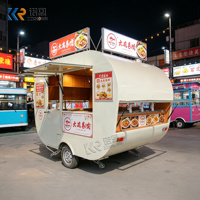 Camion de restauration mobile en acier inoxydable, entièrement équipé, pour tacos, jus et café