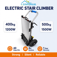 Monte-escalier électrique à roues pour escalier en colimaçon, capacité 400 kg, batterie lithium 48V, usage intensif pour entrepôt