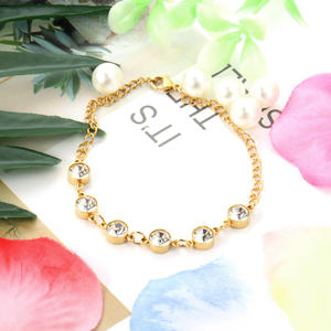 Weißer Zirkon-Anhänger Kettenarmband-Design für Frauen und Mädchen zum Großhandelspreis als Sommergeschenk - Product Image 4