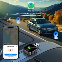 Mini Convertidor Portátil USB para CarPlay y Android Auto con GPS Integrado, Adaptador CarPlay Compatible con Modelos de Auto a partir de 2016