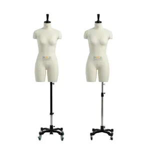 Beifuform US tamaño 2C Petite mujeres curvas medio cuerpo costura maniquí sastrería maniquí modista maniquí para ropa femenina