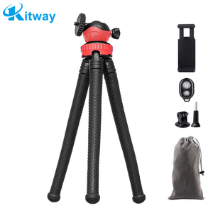 Chất lượng cao có thể gập lại du lịch Tripod cho điện thoại thông minh & thể thao hành động máy ảnh Rotation & không dây từ xa màn trập Phụ Kiện máy ảnh - Product Image 1