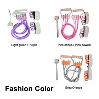 Nouvel ensemble de bandes de résistance en latex avec logo personnalisé, 8 pièces, résistance lourde, 10LB-50LB, kit d'entraînement réglable, directement de l'usine