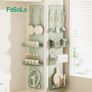 Fasola PEGboard ชั้นวางของแบบใส, ชั้นวางของ ABS พร้อมตะขอตะขออุปกรณ์เสริมสำหรับจัดของชั้นวางกระดานหมุด - Product Image 4