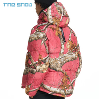 Veste matelassée en duvet de canard camouflage Real Tree personnalisée, veste d'hiver chaude pour homme, couche intermédiaire, veste de chasse rembourrée en duvet