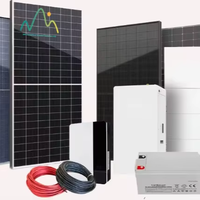 Sistem Penyimpanan Tenaga Surya Rumah Tangga 4-30kW, Paket Baterai Lithium Ion, Panel PV Silikon Monokristalin Dengan MPPT untuk Penggunaan Rumah Tangga Off Grid
