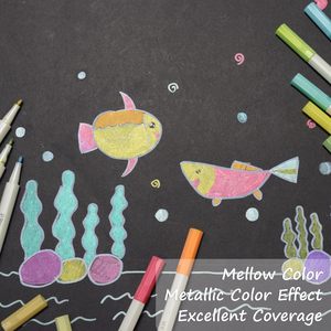Marcadores Metálicos NOVISON, 30 Colores Surtidos, con Brillo Suave, para Pintar, Hacer Tarjetas, Felicitaciones de Cumpleaños - Product Image 2