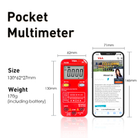 V&A VA28B Pocket Smart Digital Non-Contact Multimeter Auto-Ranging TRMS CATIII 600V Type K Temperature 4000-Count CE Certified