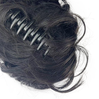 60g Griffe de grande taille en chignon désordonné Carte à gratter en cheveux humains chignon désordonné