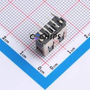 AF 10.0 HC6.3 USB Connector Bent Lead Through Hole Connector Type-A USB 2.0 Female Right Angle Insert - Product Image 2