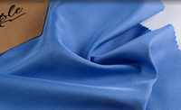 Tissu d'uniforme en gabardine 100% polyester bleu paon avec une bonne résistance de la couleur, utilisé pour les tabliers, les vêtements de travail, les uniformes scolaires