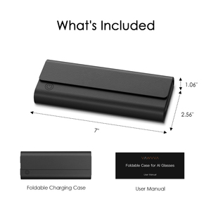 Estuche de Carga para <span class=keywords><strong>Gafas</strong></span> Meta Ray-Ban - Cargador Portátil Plegable de 2000mAh para Wayfarer, Skyler, Headliner (gen1 y 2) - Product Image 6