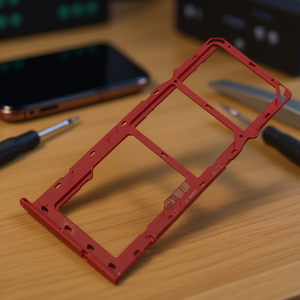 Bandeja para tarjetas Sim y Micro SD para Samsung Galaxy A20s 2019 A207f Rojo - Product Image 2