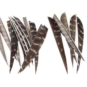 Tradizionale Achery Naturale 4 <span class=keywords><strong>5</strong></span> Pollici Freccia Piuma del Tacchino Palette per In Fibra di Carbonio Di Bambù di Legno Frecce Arco Da Caccia - Product Image 1