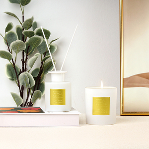 Mescente Nhà Nước Hoa Hộp Quà Tặng 150ml chai tròn sậy khuếch tán + 230g nến thơm sang trọng Bộ quà tặng - Product Image 3