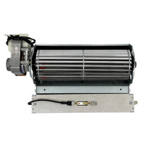Ventilateur tangentiel à flux croisé en alliage d'aluminium, faible bruit, 220V, tension personnalisée pour équipement de chauffage et de refroidissement de serre, OEM