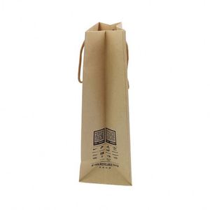 Wholesale Custom Logo Reusable Brown <b>Craft</b> Kraft Paper Shopping Gift Packaging <b>Bags</b> With Rope Handles - Product Image 4